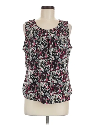 Pre-owned Croft & Barrow Sleeveless Blouse In Black