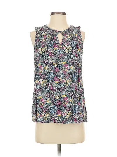 Pre-owned Croft & Barrow Sleeveless Blouse In Blue