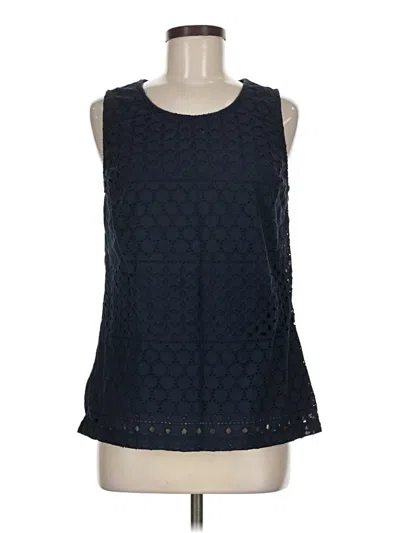 Pre-owned Croft & Barrow Sleeveless Blouse In Blue