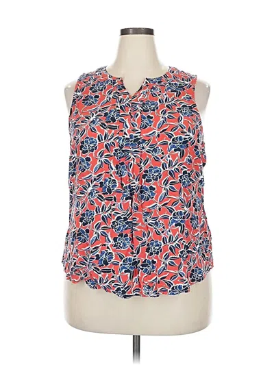 Pre-owned Croft & Barrow Sleeveless Blouse In Pink