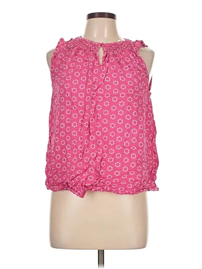 Pre-owned Croft & Barrow Sleeveless Blouse In Pink