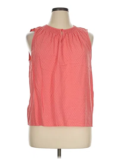 Pre-owned Croft & Barrow Sleeveless Blouse In Pink