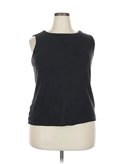 Pre-owned Croft & Barrow Sleeveless T-shirt In Black