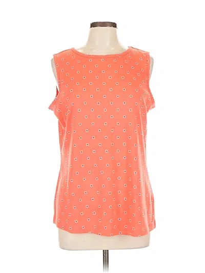 Pre-owned Croft & Barrow Sleeveless T-shirt In Orange