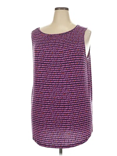 Pre-owned Croft & Barrow Sleeveless Top Purple Boatneck Tops