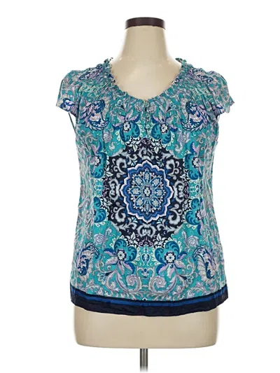 Pre-owned Croft & Barrow Sleeveless T-shirt In Blue