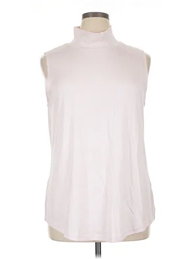 Pre-owned Croft & Barrow Sleeveless T-shirt In Ivory