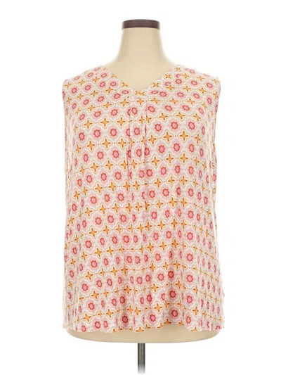 Pre-owned Croft & Barrow Sleeveless T-shirt In Pink