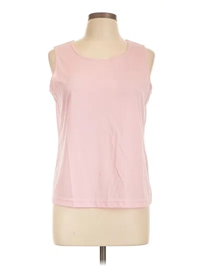 Pre-owned Croft & Barrow Sleeveless T-shirt In Pink