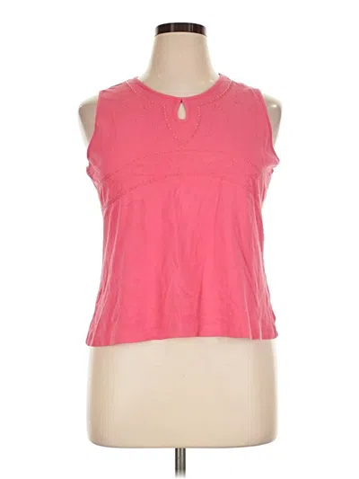 Pre-owned Croft & Barrow Sleeveless T-shirt In Pink
