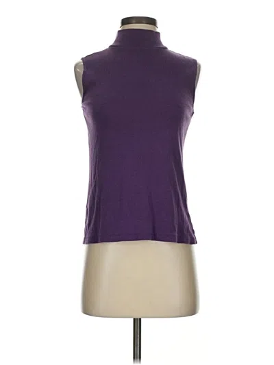 Pre-owned Croft & Barrow Sleeveless T-shirt In Purple
