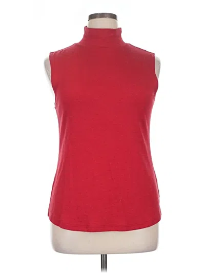 Pre-owned Croft & Barrow Sleeveless T-shirt In Red