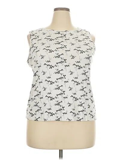 Pre-owned Croft & Barrow Sleeveless T-shirt In Silver