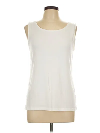 Pre-owned Croft & Barrow Sleeveless T-shirt In White