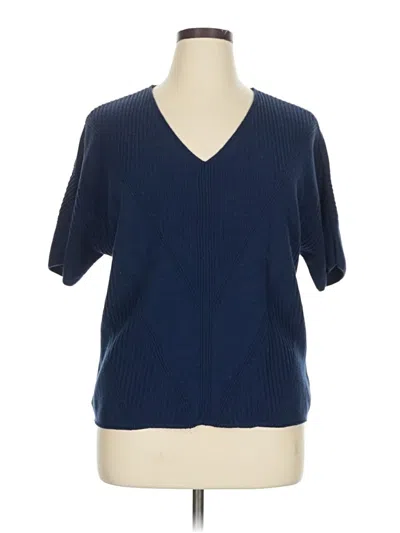 Pre-owned Croft & Barrow Sweater Vest In Blue