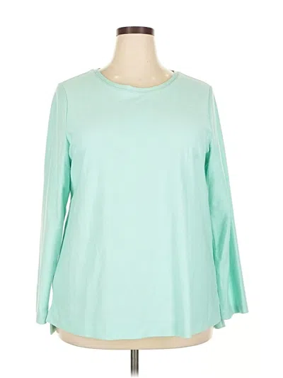 Pre-owned Croft & Barrow Sweatshirt In Blue