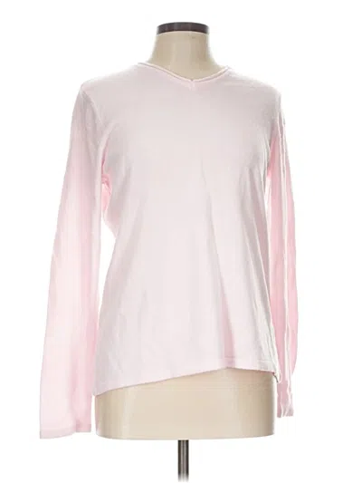 Pre-owned Croft & Barrow Sweatshirt In Pink