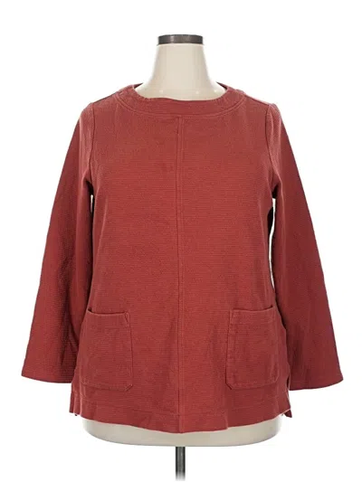 Pre-owned Croft & Barrow Sweatshirt In Red