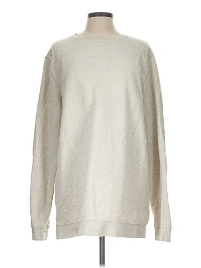 Pre-owned Croft & Barrow Sweatshirt In Silver