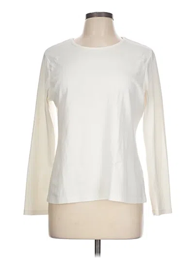 Pre-owned Croft & Barrow Sweatshirt In White