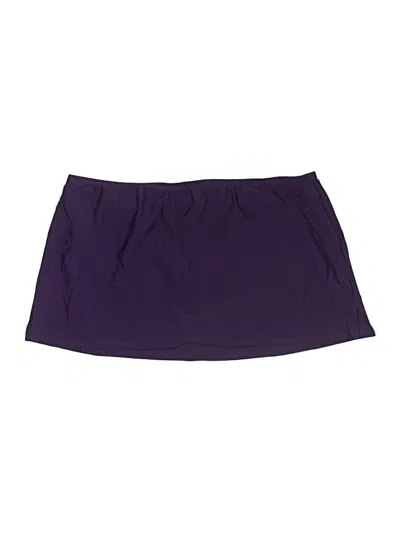 Pre-owned Croft & Barrow Swimsuit Bottoms In Purple