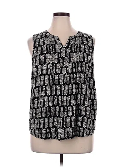 Pre-owned Croft & Barrow Tank Top Black Strapless Neckline Tops