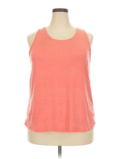 Pre-owned Croft & Barrow Tank Top Orange Halter Neckline Tops
