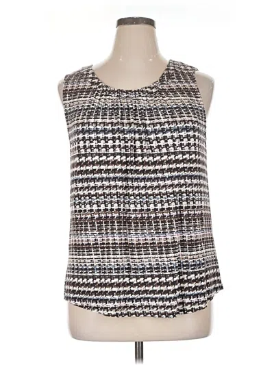 Pre-owned Croft & Barrow Tank Top Silver Strapless Neckline Tops
