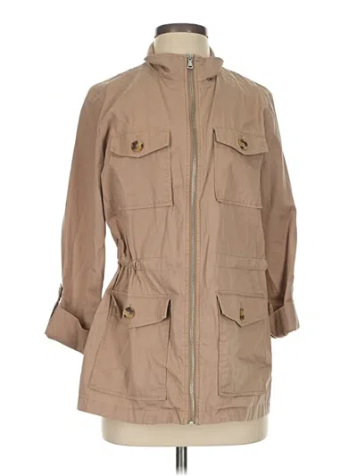 Pre-owned Croft & Barrow Trenchcoat In Tan