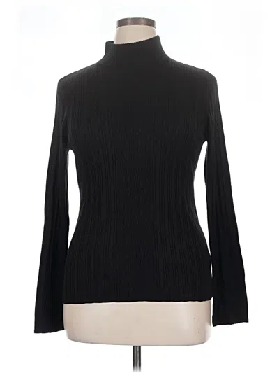 Pre-owned Croft & Barrow Turtleneck Sweater In Black