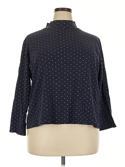Pre-owned Croft & Barrow Turtleneck Sweater In Blue