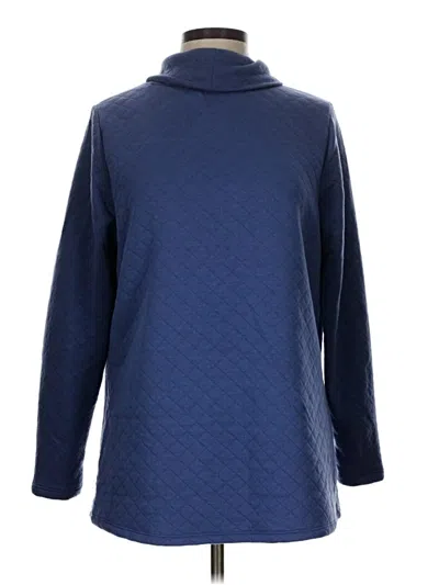 Pre-owned Croft & Barrow Turtleneck Sweater In Blue