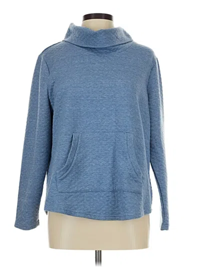 Pre-owned Croft & Barrow Turtleneck Sweater In Blue