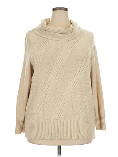 Pre-owned Croft & Barrow Turtleneck Sweater In Brown