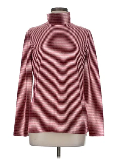 Pre-owned Croft & Barrow Turtleneck Sweater In Burgundy