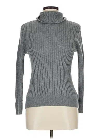 Pre-owned Croft & Barrow Turtleneck Sweater In Gray
