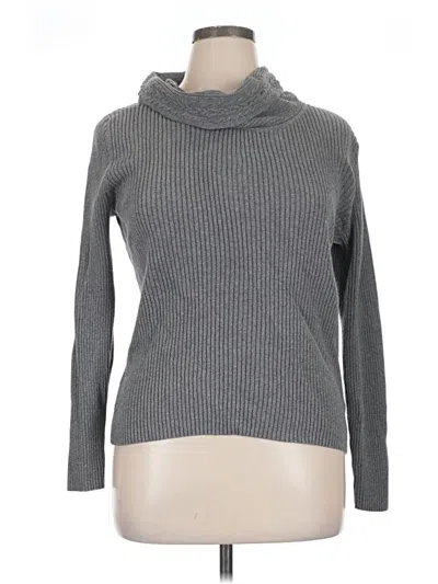 Pre-owned Croft & Barrow Turtleneck Sweater In Gray