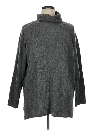 Pre-owned Croft & Barrow Turtleneck Sweater In Gray