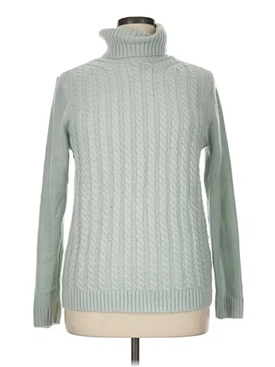 Pre-owned Croft & Barrow Turtleneck Sweater In Green