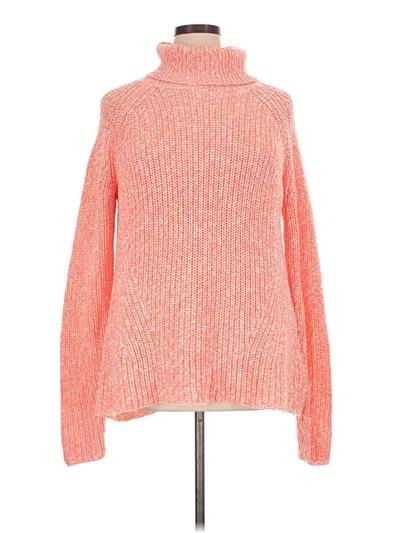 Pre-owned Croft & Barrow Turtleneck Sweater In Orange