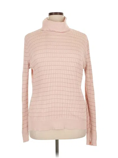 Pre-owned Croft & Barrow Turtleneck Sweater In Pink