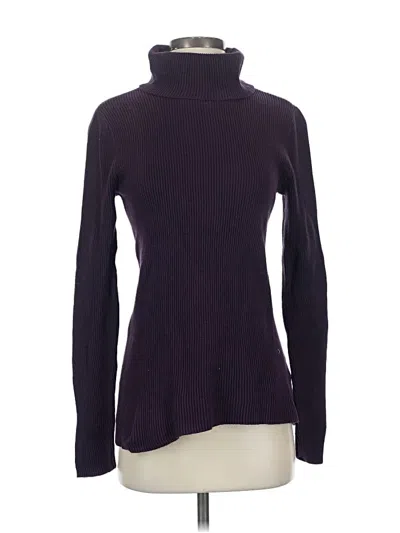 Pre-owned Croft & Barrow Turtleneck Sweater In Purple
