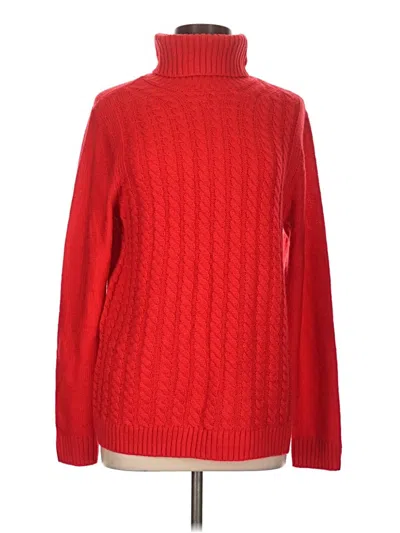 Pre-owned Croft & Barrow Turtleneck Sweater In Red