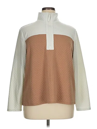 Pre-owned Croft & Barrow Turtleneck Sweater In Tan