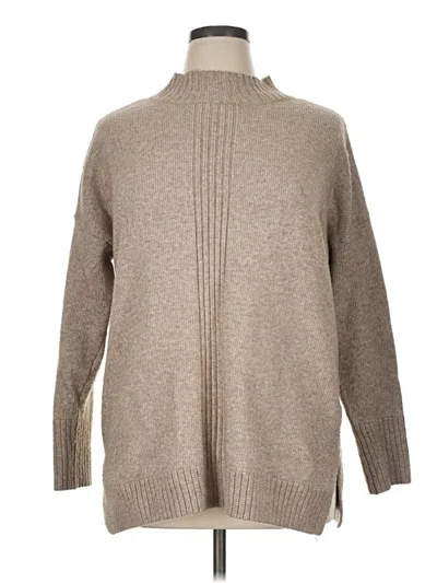 Pre-owned Croft & Barrow Turtleneck Sweater In Tan