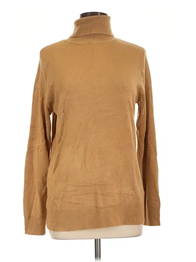 Pre-owned Croft & Barrow Turtleneck Sweater In Tan