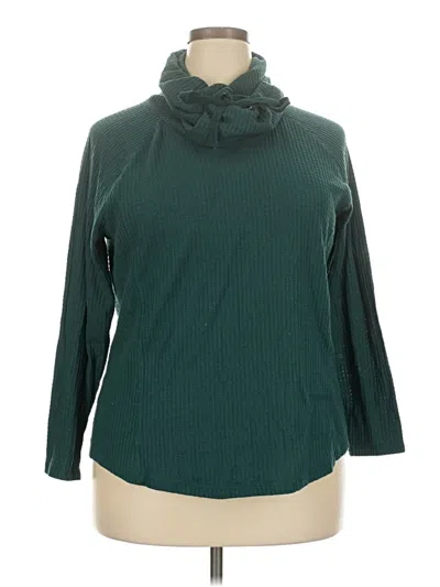 Pre-owned Croft & Barrow Turtleneck Sweater In Teal