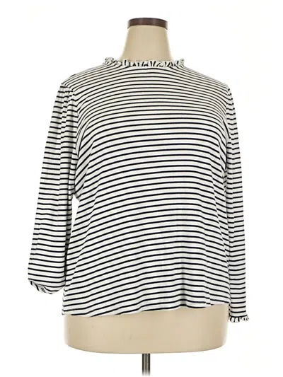 Pre-owned Croft & Barrow Turtleneck Sweater In White