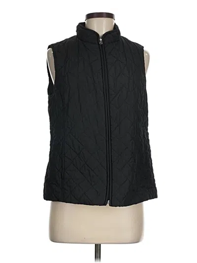 Pre-owned Croft & Barrow Vest In Black