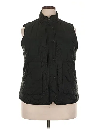 Pre-owned Croft & Barrow Vest In Black